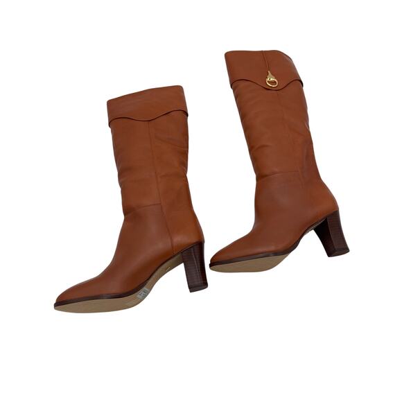 Areezo Brown Leather Boot Size 6.5 - Picture 4 of 9